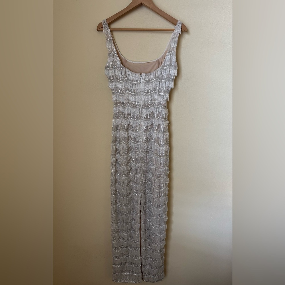Rachel Gilbert Sadie Gown Dress Beaded Ivory Size 4 - Picture 4 of 9